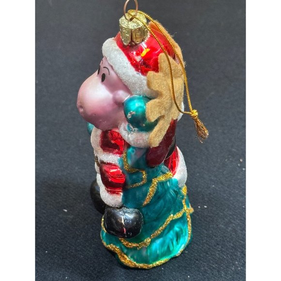 Vintage Best Of Santa Moose Glass Ornament - Picture 8 of 12
